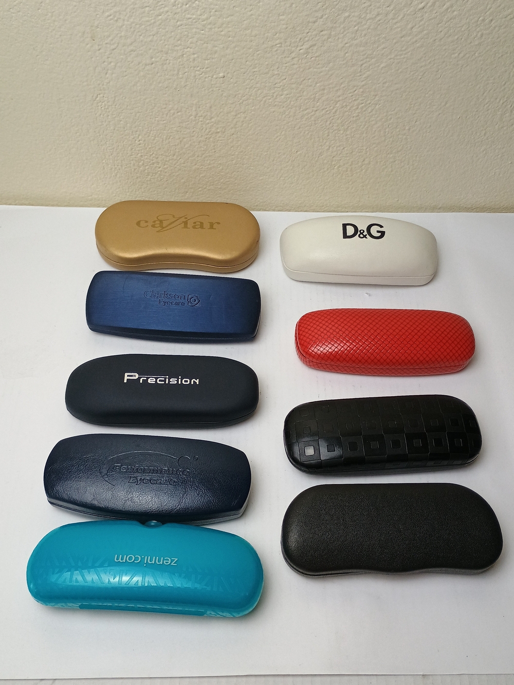 Assorted Women's Unisex Sunglasses Case - Multi-Color Lot Of 9